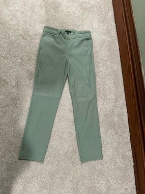 Classic Straight-Leg Trousers in Sage Green by Apt. 9